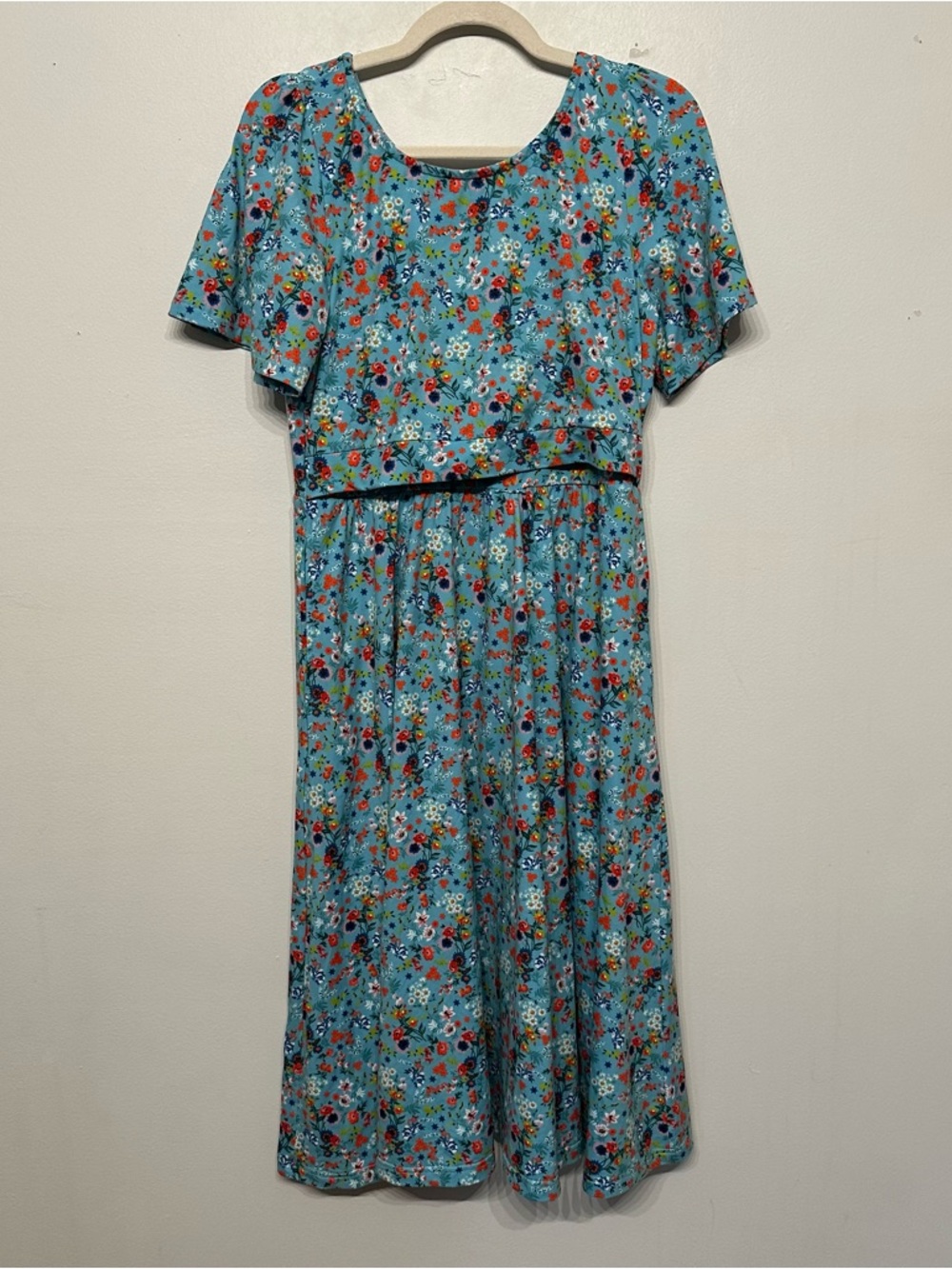 Super Cute Dresses Everday Maternity Floral Midi Dress Medium